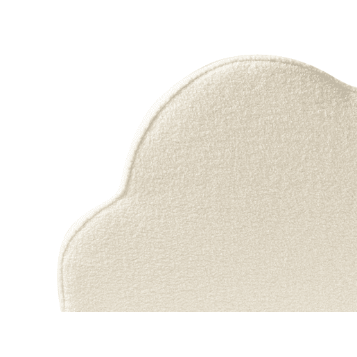 Cama infantil Nuvem Bouclé BELLEVUE 90 x 200 cm Branco creme