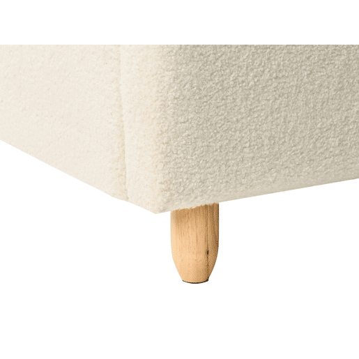 Cama infantil Nuvem Bouclé BELLEVUE 90 x 200 cm Branco creme