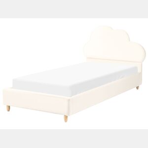 Cama infantil Nuvem Veludo BELLEVUE 90 x 200 cm Creme claro