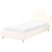 Beliani Cama infantil Terciopelo BELLEVUE Beliani Cama infantil Terciopelo BELLEVUE Marron Claro