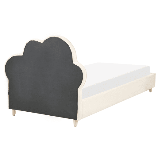 Cama infantil Nuvem Veludo BELLEVUE 90 x 200 cm Creme claro