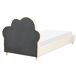 Beliani Cama infantil Terciopelo BELLEVUE Beliani Cama infantil Terciopelo BELLEVUE Marron Claro