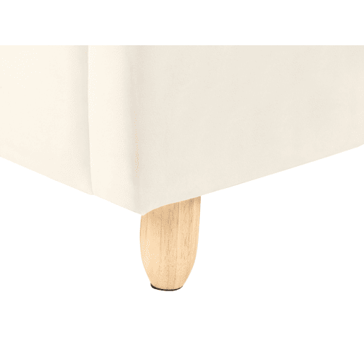 Cama infantil Nuvem Veludo BELLEVUE 90 x 200 cm Creme claro
