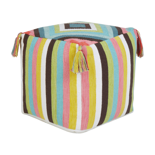 Pufe MONEASA Algodão Multicolor 45 cm 45 cm 45 cm Pufe MONEASA Algodão Multicolor 45 cm 45 cm 45 cm