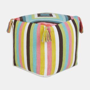 Pufe MONEASA Algodão Multicolor 45 cm 45 cm 45 cm