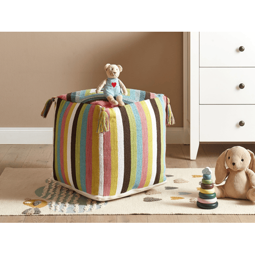 Pufe MONEASA Algodão Multicolor 45 cm 45 cm 45 cm Pufe MONEASA Algodão Multicolor 45 cm 45 cm 45 cm