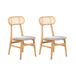 Beliani Silla de comedor FALLON Beliani Silla de comedor FALLON Gris Claro