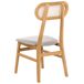 Beliani Silla de comedor FALLON Beliani Silla de comedor FALLON Gris Claro