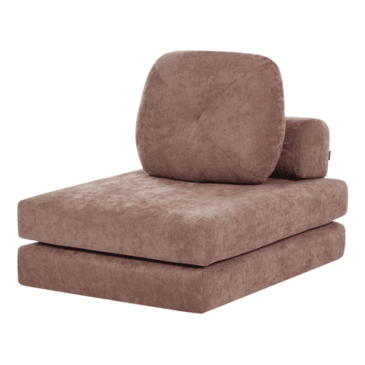 Sofá-cama individual OLDEN Tecido Castanho Sofá-cama individual OLDEN Tecido Castanho
