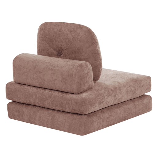 Sofá-cama individual OLDEN Tecido Castanho Sofá-cama individual OLDEN Tecido Castanho