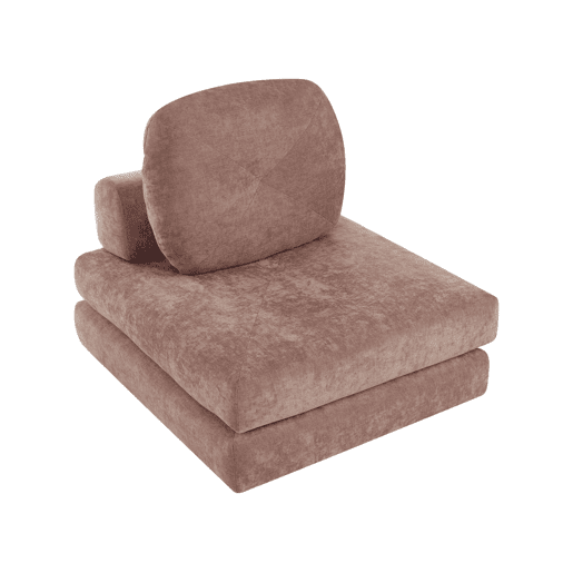Sofá-cama individual OLDEN Tecido Castanho Sofá-cama individual OLDEN Tecido Castanho