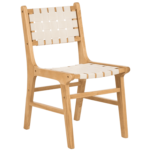 Conjunto de 2 cadeiras de jantar HUMBLE Madeira Castanho claro