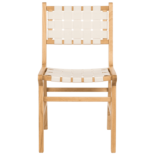 Conjunto de 2 cadeiras de jantar HUMBLE Madeira Castanho claro