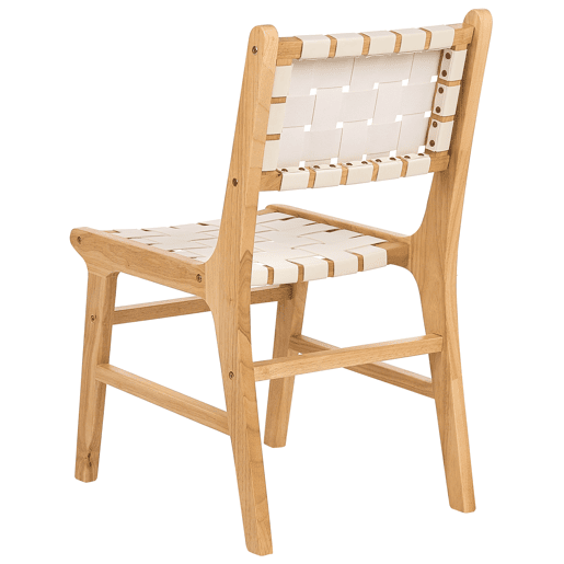 Conjunto de 2 cadeiras de jantar HUMBLE Madeira Castanho claro