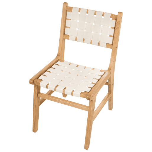 Conjunto de 2 cadeiras de jantar HUMBLE Madeira Castanho claro