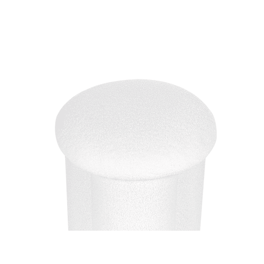Pufe CARRINGTON Bouclé Branco creme 40 cm 40 cm 45 cm