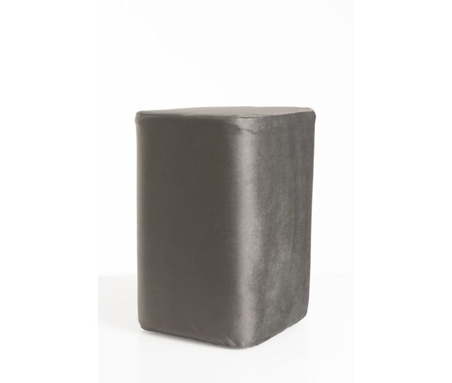 Puff laty terciopelo - gris