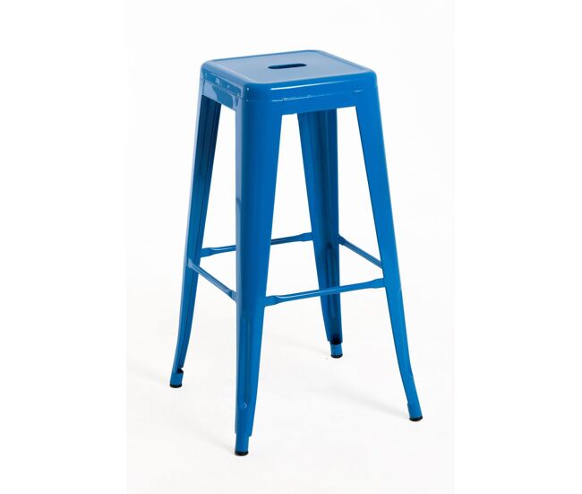 Taburete torix alto - azul