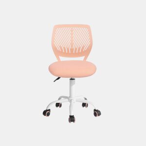 Cadeira de escritório para criança CARNATION ROSE Light Sage Pink com rodízios