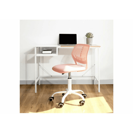 Cadeira de escritório para criança CARNATION ROSE Light Sage Pink com rodízios Cadeira de escritório para criança CARNATION ROSE Light Sage Pink com rodízios