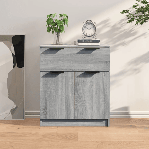 vidaXL Aparador 60x30x70 cm derivados de madeira cinzento sonoma