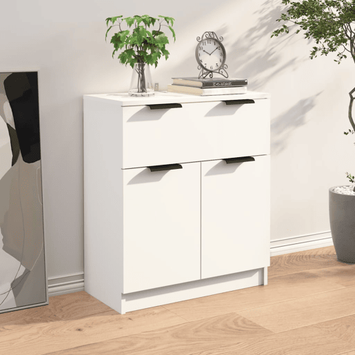 vidaXL Aparador 60x30x70 cm derivados de madeira branco vidaXL Aparador 60x30x70 cm derivados de madeira branco