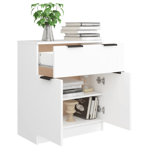vidaXL Aparador 60x30x70 cm derivados de madeira branco vidaXL Aparador 60x30x70 cm derivados de madeira branco