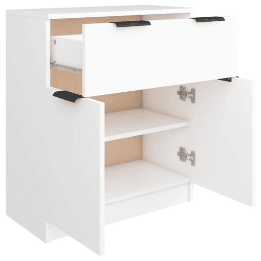 vidaXL Aparador 60x30x70 cm derivados de madeira branco vidaXL Aparador 60x30x70 cm derivados de madeira branco