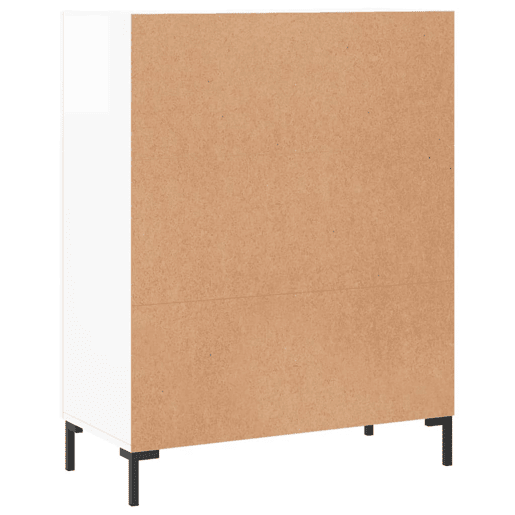 vidaXL Aparador 69,5x34x90 cm madeira processada branco brilhante vidaXL Aparador 69,5x34x90 cm madeira processada branco brilhante