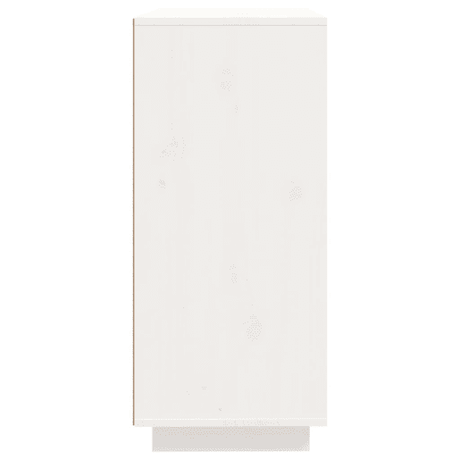 vidaXL Aparador 60x35x80 cm madeira de pinho maciça branco