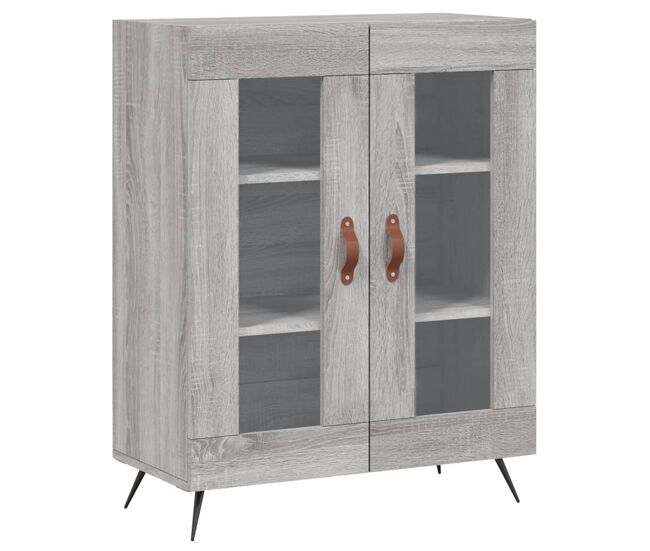 Vidaxl aparador de madera de ingeniería gris sonoma 69,5x34x90 cm