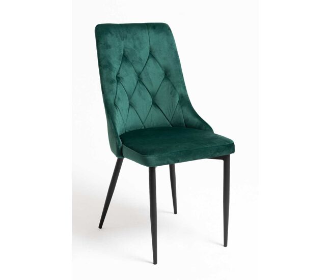 Silla Dolphin Black Terciopelo - Verde