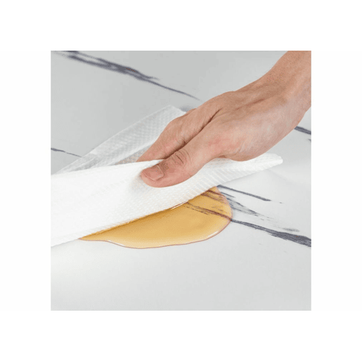 Mesa elástica de mármore branco WHALEN com perna preta DD + CALIFORNIA KD camurça castanha giratória A