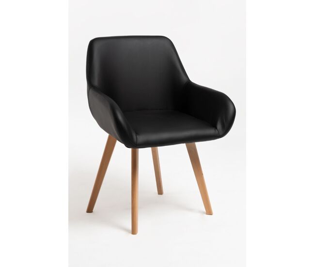 Silla Venly Polipiel - Negro
