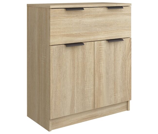 Vidaxl aparador de madera contrachapada color roble sonoma 60x30x70 cm