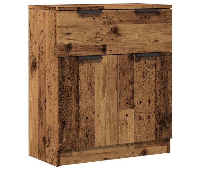 Vidaxl aparador de madera de ingeniería envejecida 60x30x70 cm