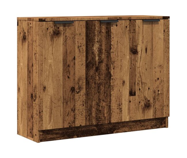 Vidaxl aparador de madera de ingeniería envejecida 90,5x30x70 cm