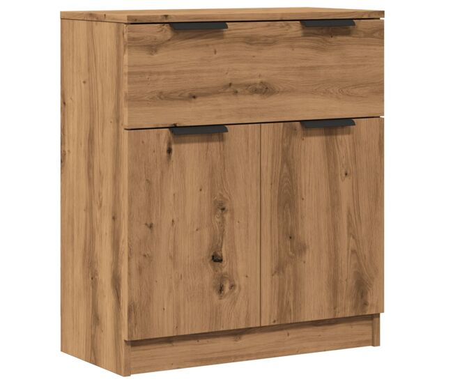Vidaxl aparador de madera de ingeniería roble artisan 60x30x70 cm