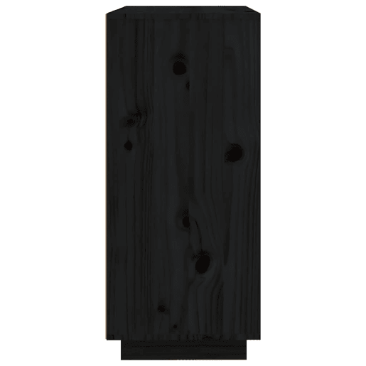 vidaXL Aparador 60x35x80 cm madeira de pinho maciça preto vidaXL Aparador 60x35x80 cm madeira de pinho maciça preto