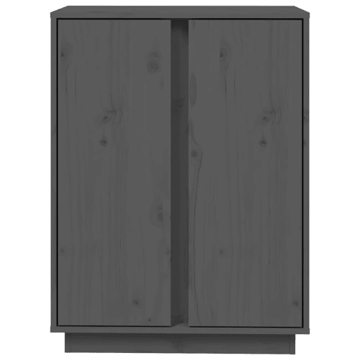 vidaXL Aparador 60x35x80 cm madeira de pinho maciça cinzento vidaXL Aparador 60x35x80 cm madeira de pinho maciça cinzento