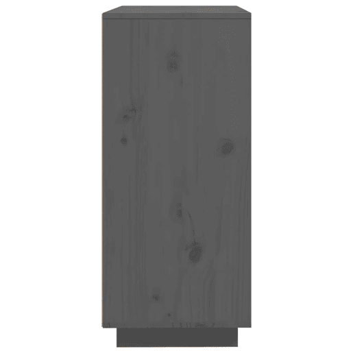 vidaXL Aparador 60x35x80 cm madeira de pinho maciça cinzento vidaXL Aparador 60x35x80 cm madeira de pinho maciça cinzento