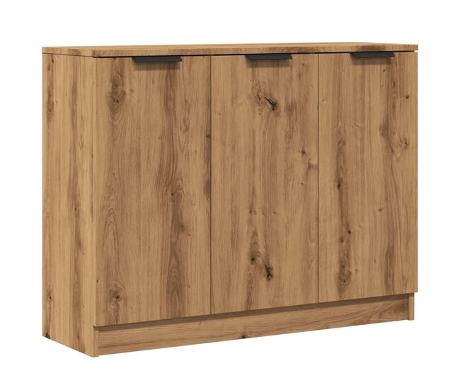 Vidaxl aparador de madera de ingeniería roble artisan 90,5x30x70 cm