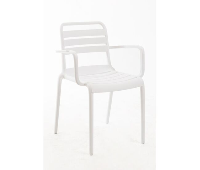 Silla belia con brazos - blanco
