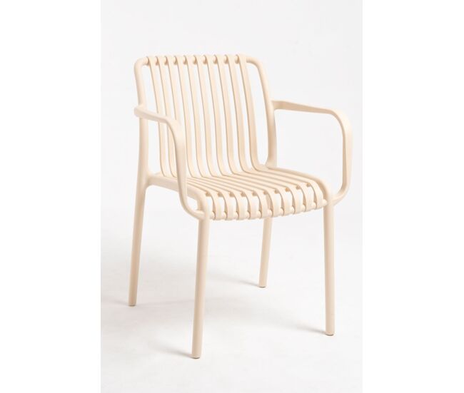 Silla Somer con Reposabrazos - Beige
