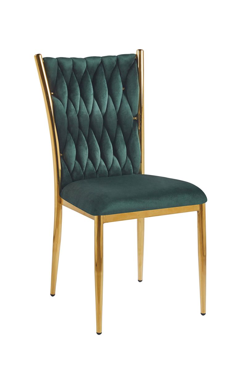 Silla wiwen golden terciopelo - verde