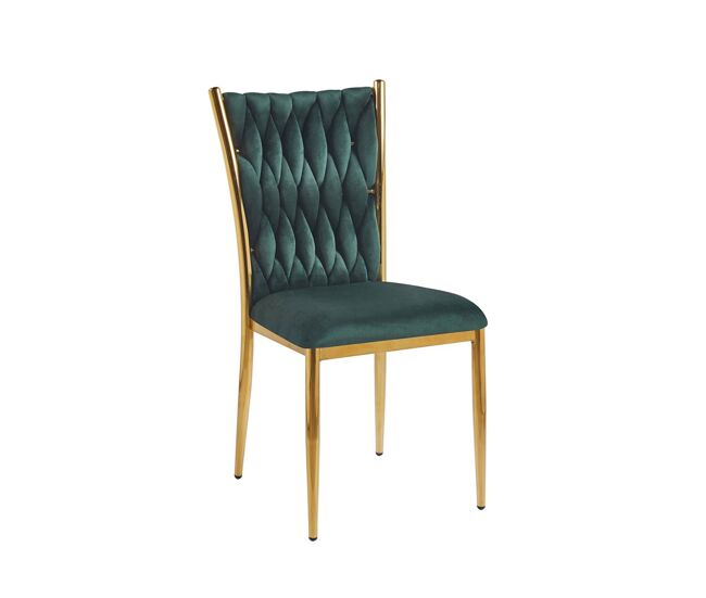 Silla wiwen golden terciopelo - verde