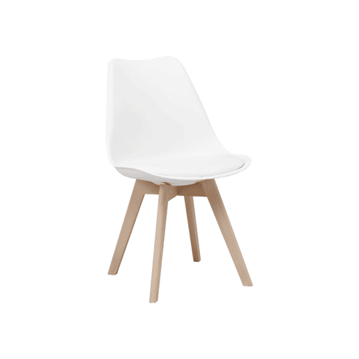 Mesa de jantar quadrada escandinava madeira 2 cadeiras, Hedvig, Branco, 70x70x73 cm