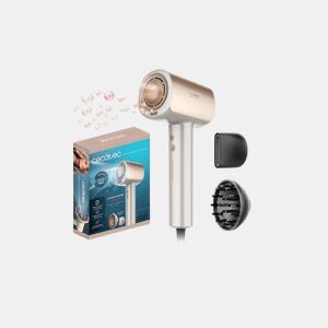 DryGlam Nano Plasma Champagne Secador de cabelo brushless de última geração, potência de 110.000 RPM e 1600W, função de plasma