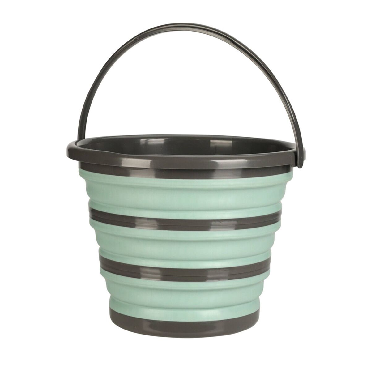 Well home cubo plegable 10l verde claro