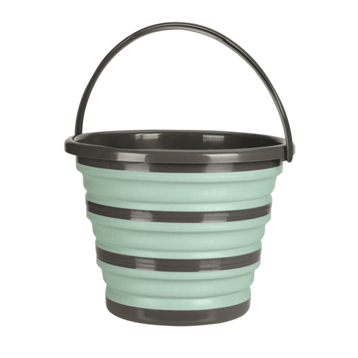 Balde dobrável Well Home 10l verde claro